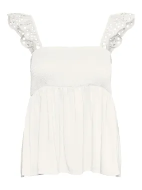 Ovida Eyelet Sleeve Singlet TurtleneckDesign Flexible Shoulder Gusset