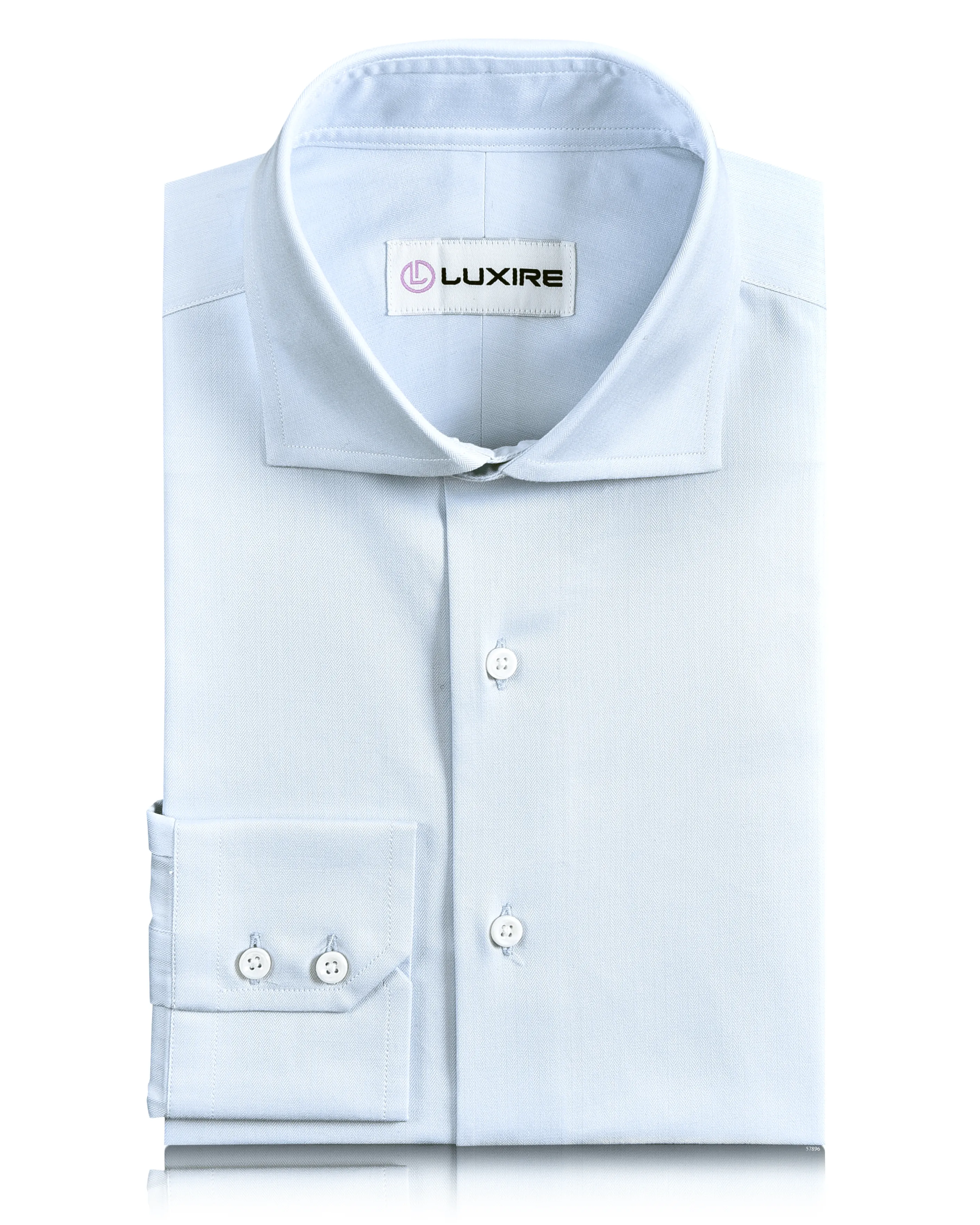 Versatile Wear Pale Blue Herringbone Shirt