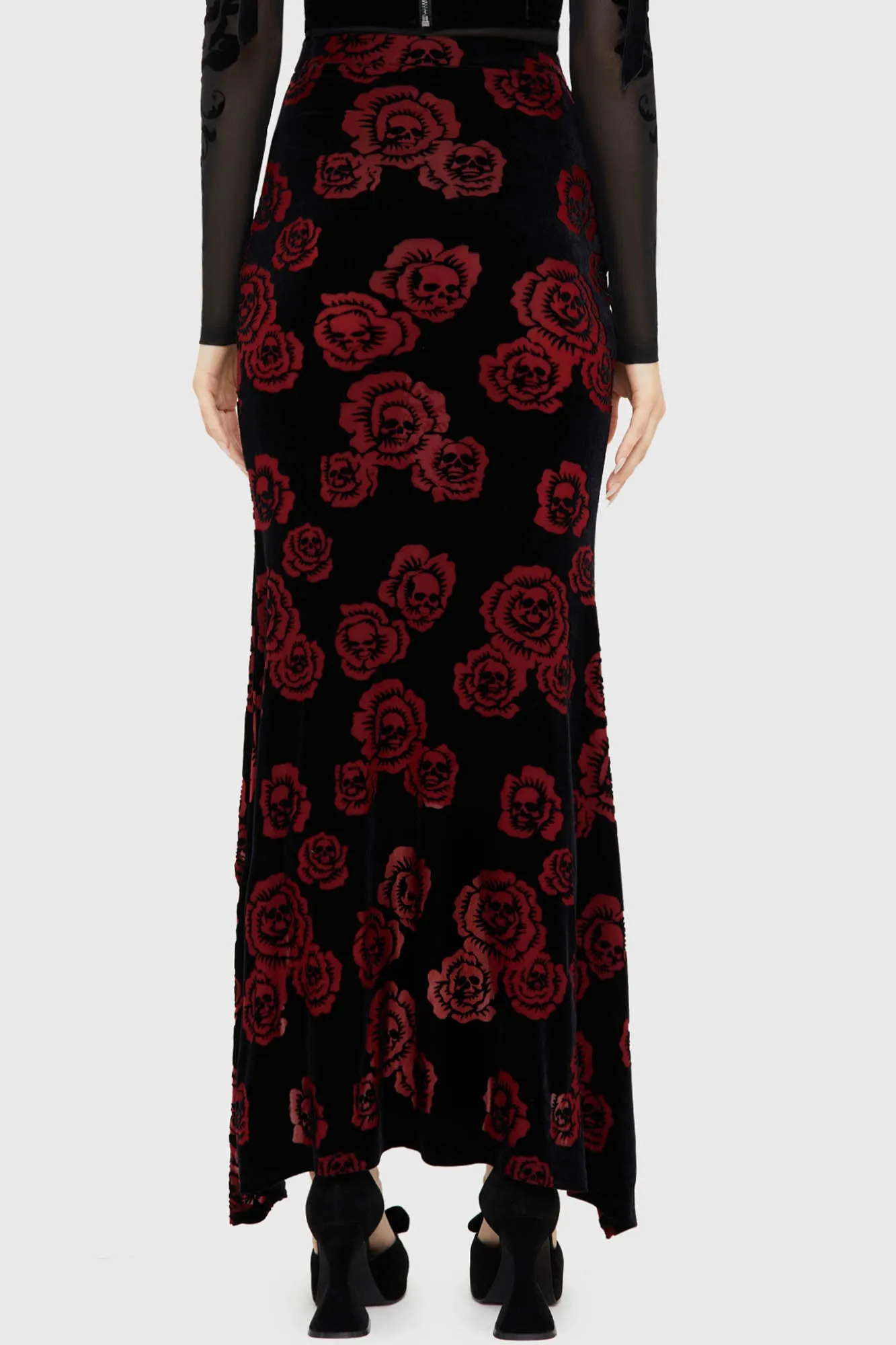 Pandora's Rose Maxi Skirt Flared hem