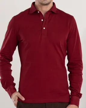 Winter Retreat Premium Finish Maroon Polo T-Shirt
