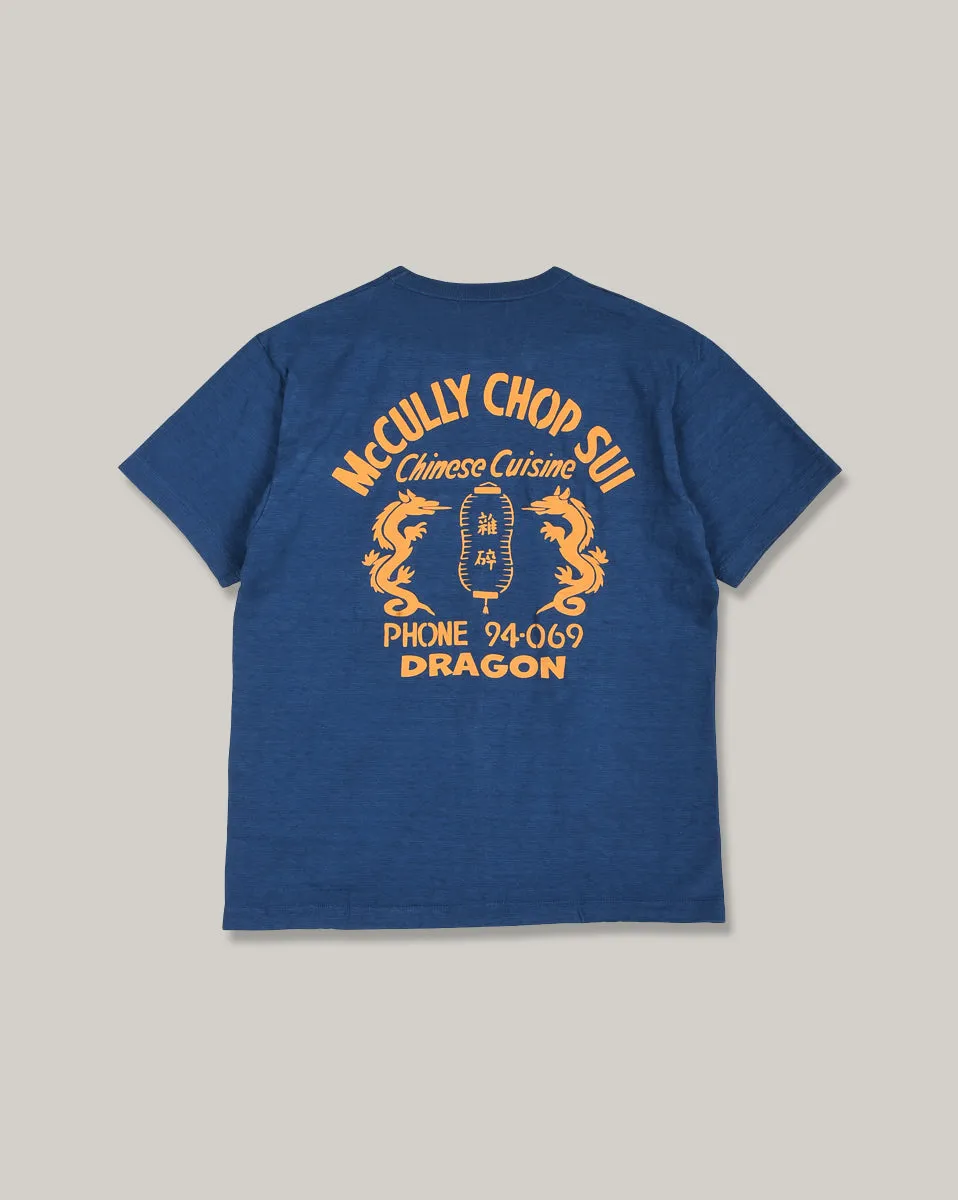 SUN SURF MCULLY CHOP SUI T-SHIRT - NAVY Double Stitched Seams coordinate with other items