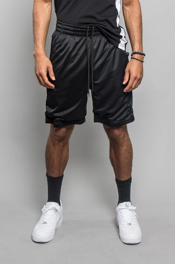 Basic Mesh Basketball Shorts All Day Comfort Fit Casual Layer Fit