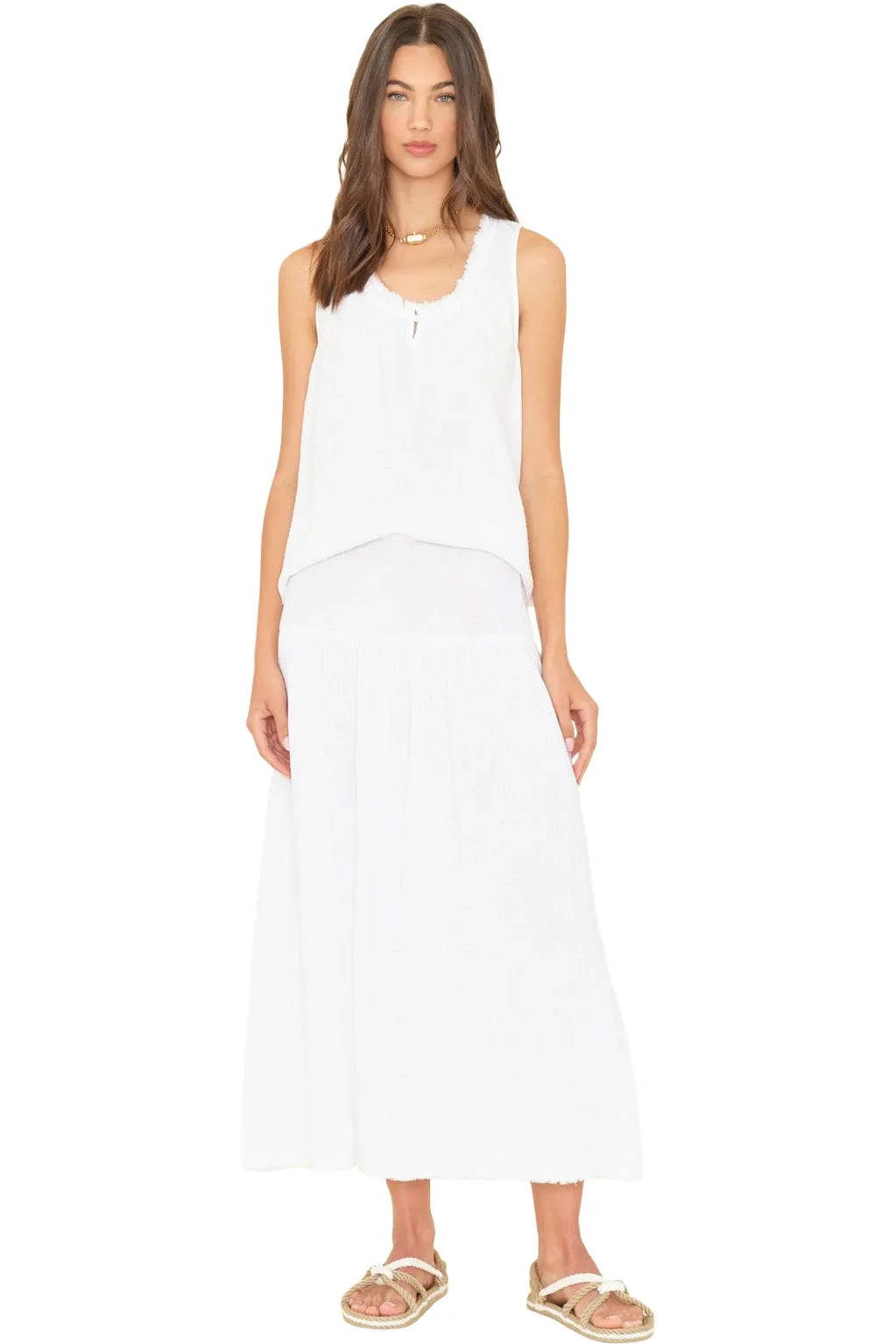 Eco Friendly Material Xirena Evelyn Skirt in White