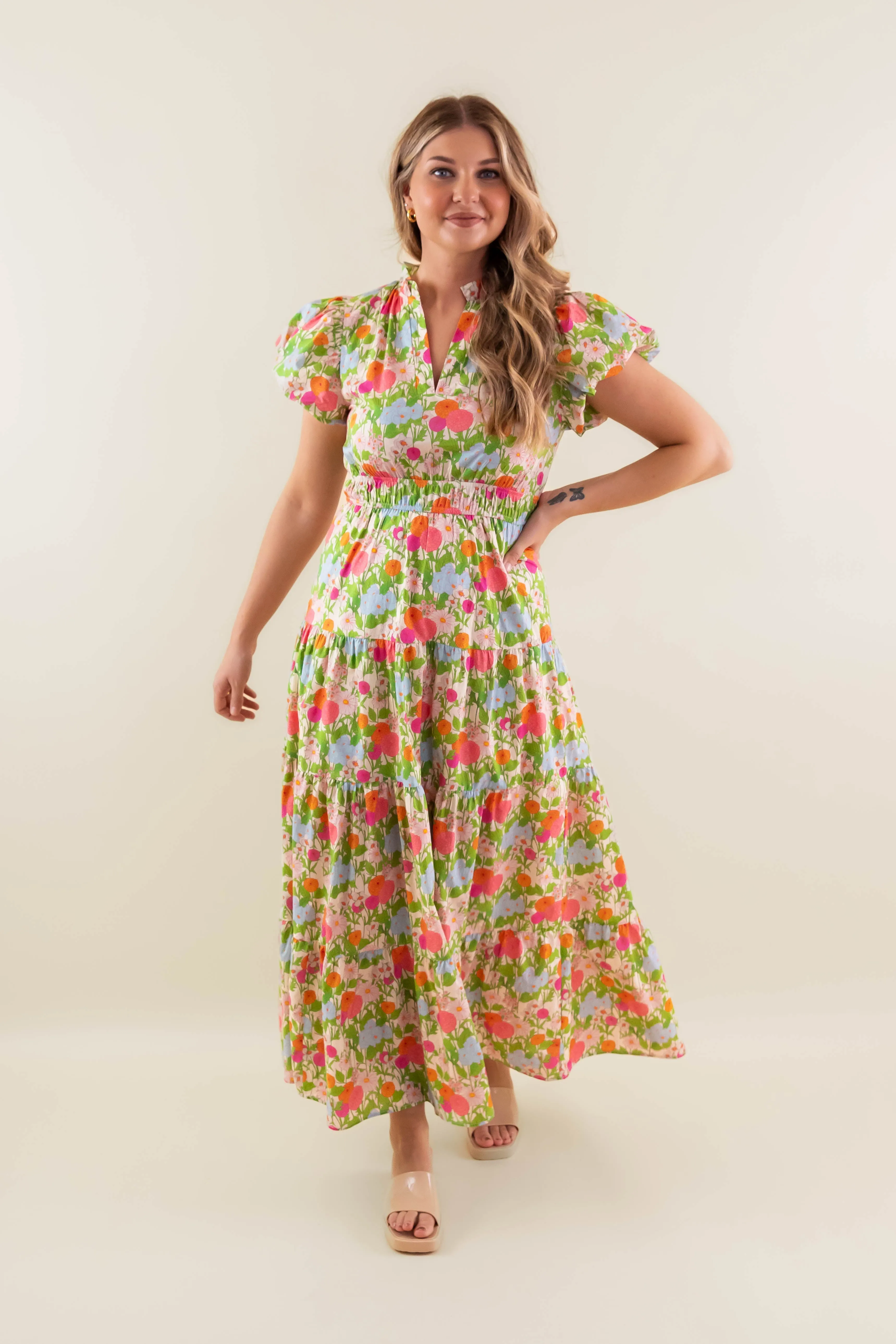 RESTOCK: Expecting More Maxi Dress Morning Wear Sleek Look