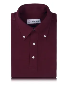 Fashion Statement Plain Maroon Polo T-Shirt
