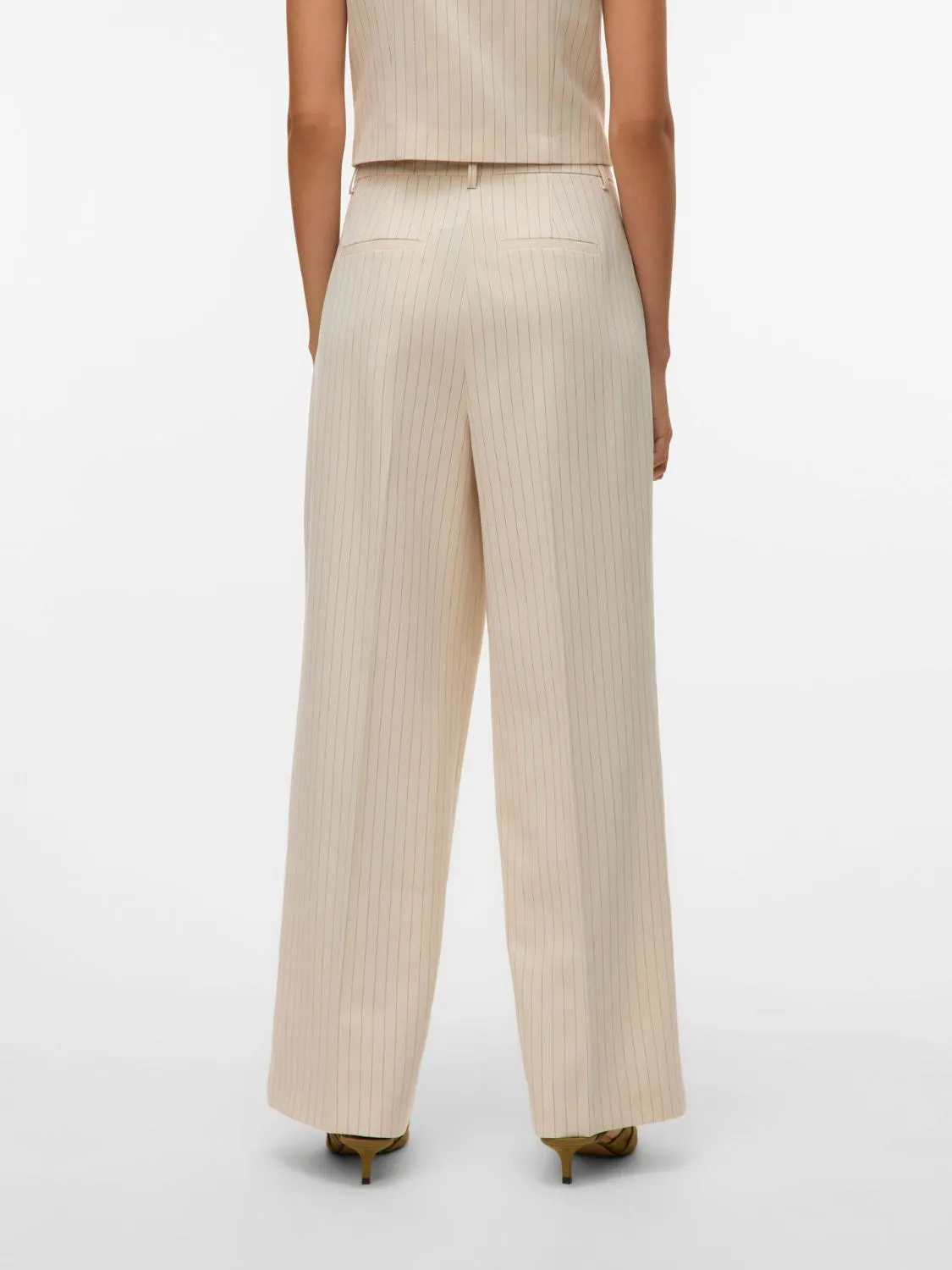 Daytime Look Pinstripe Wide Fit Tailored Pants