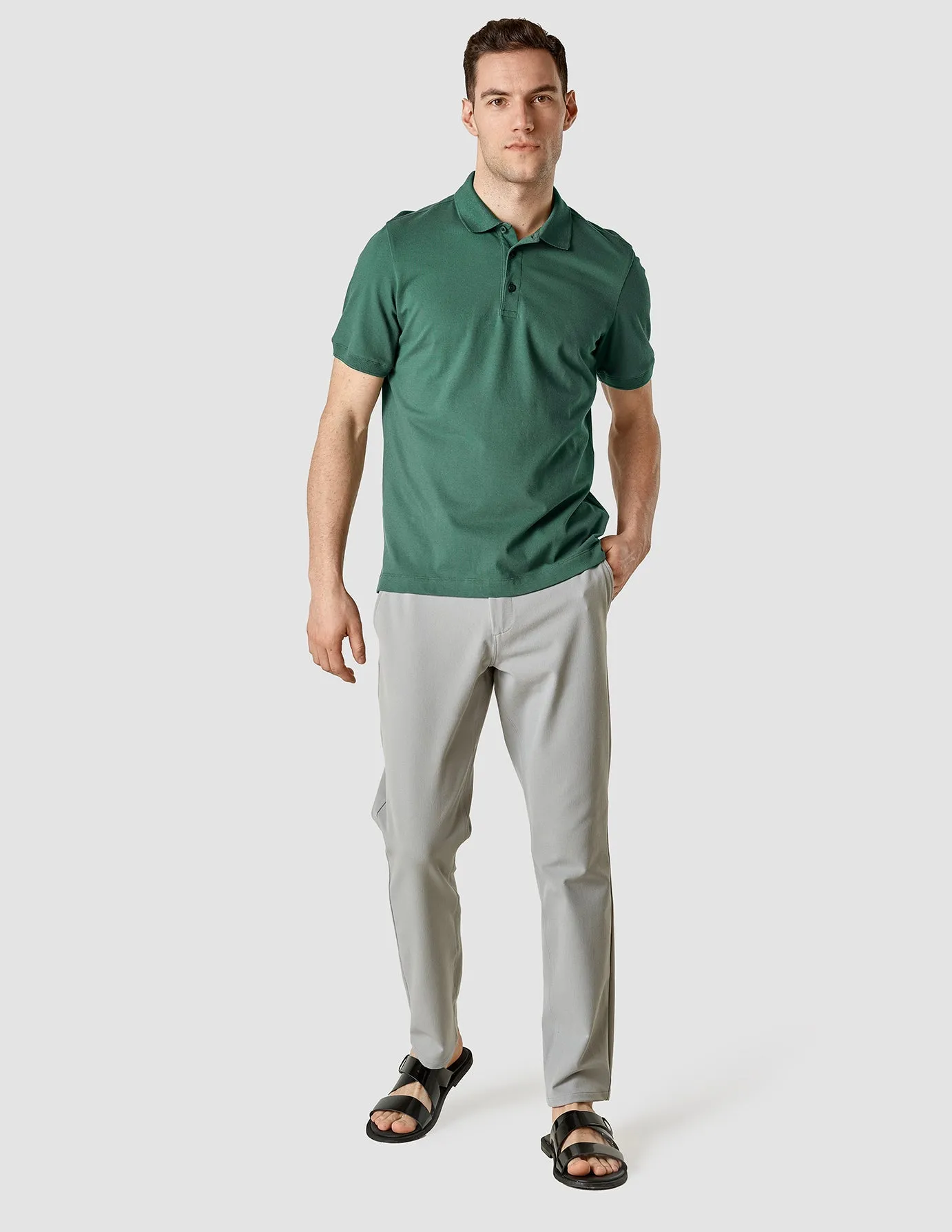 Date night Piquet Polo Shirt Garden Green