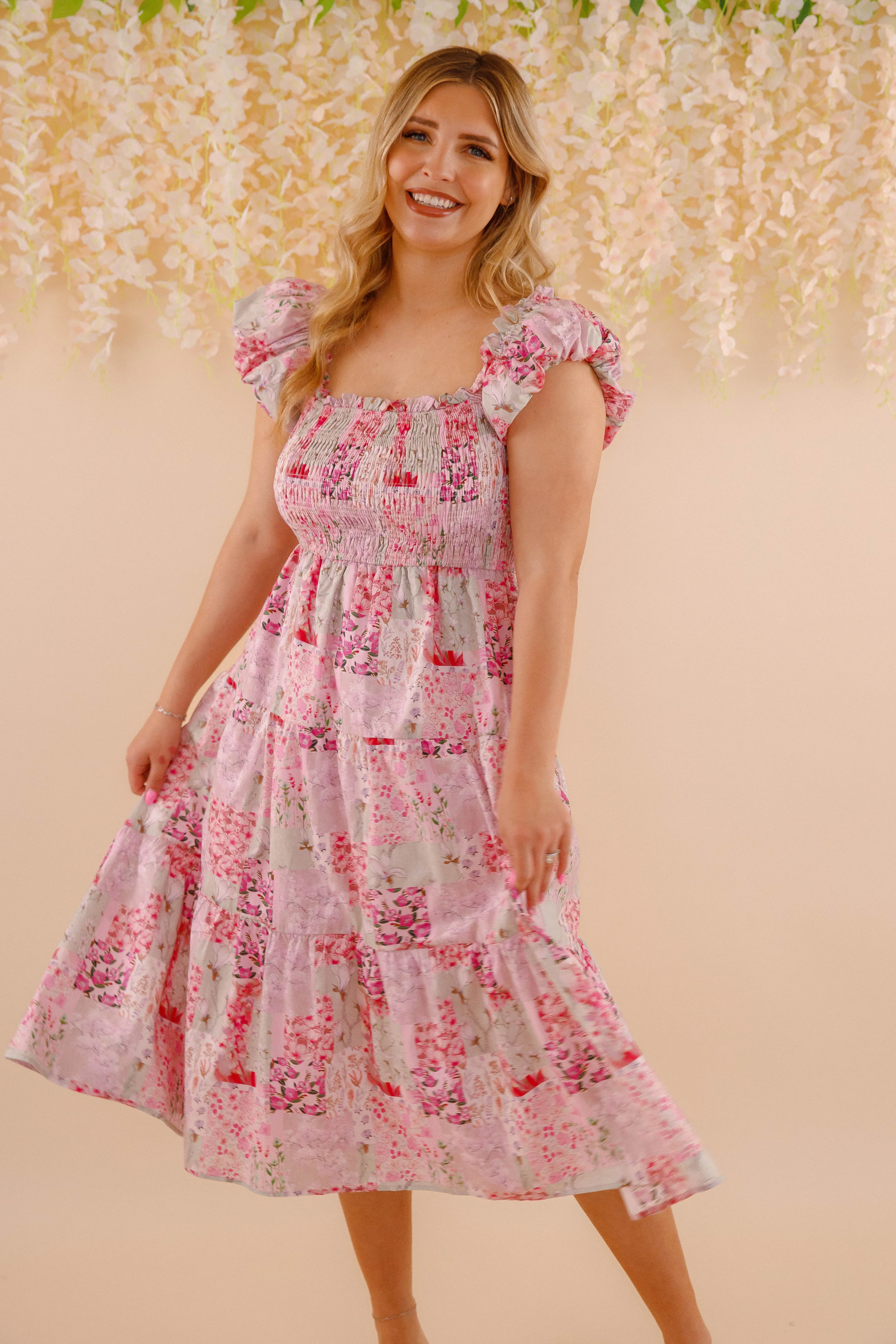 Breeze Grace Play On Words Midi Dress