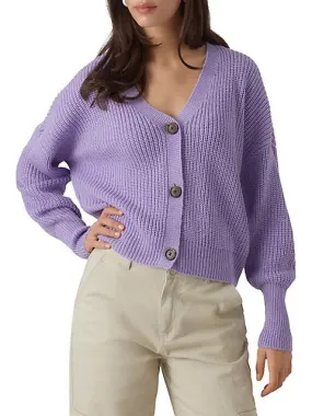 Plush Interior Lea V-Neck Cardigan