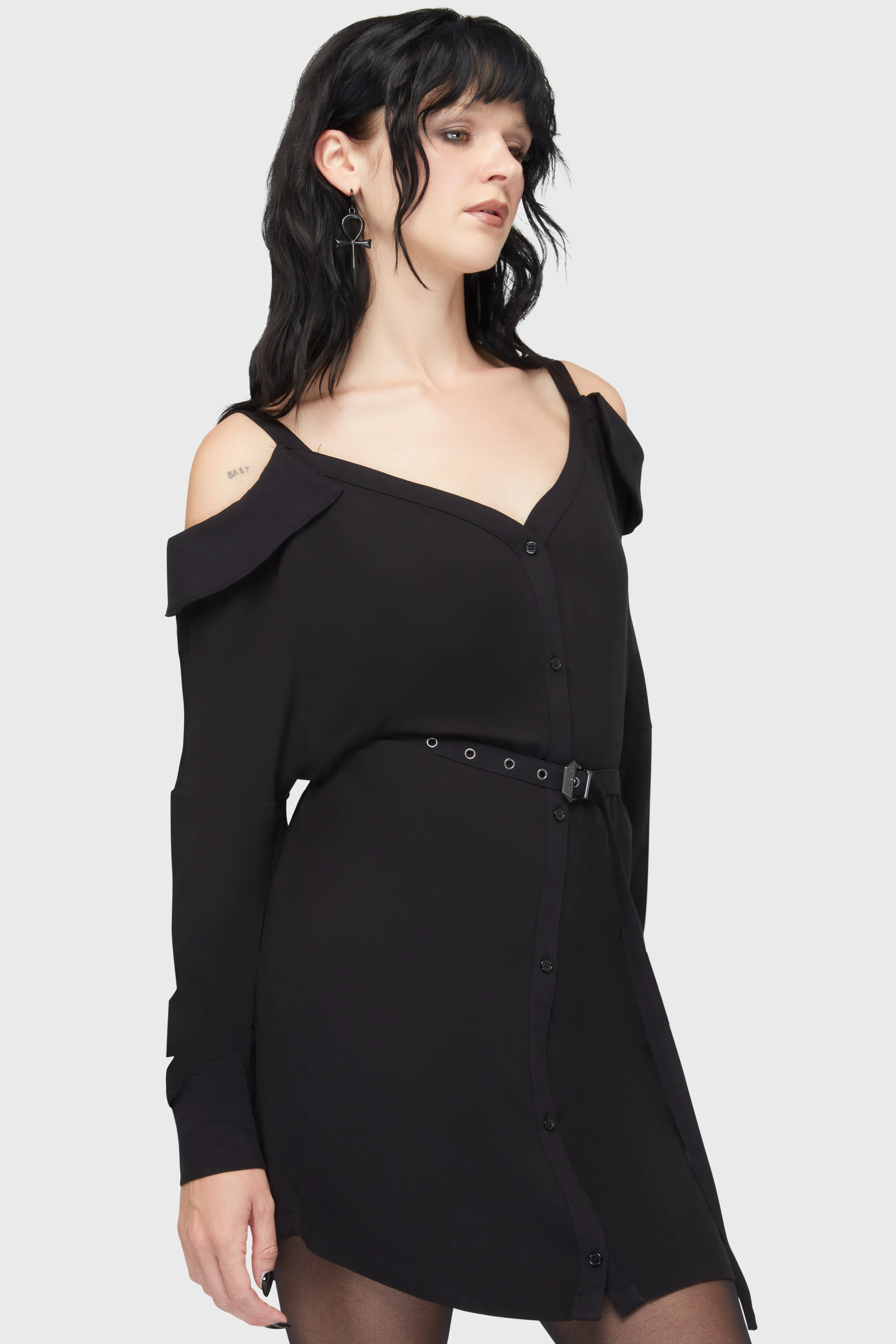 Poison Dart Dress Street Vibe Balloon-Sleeve