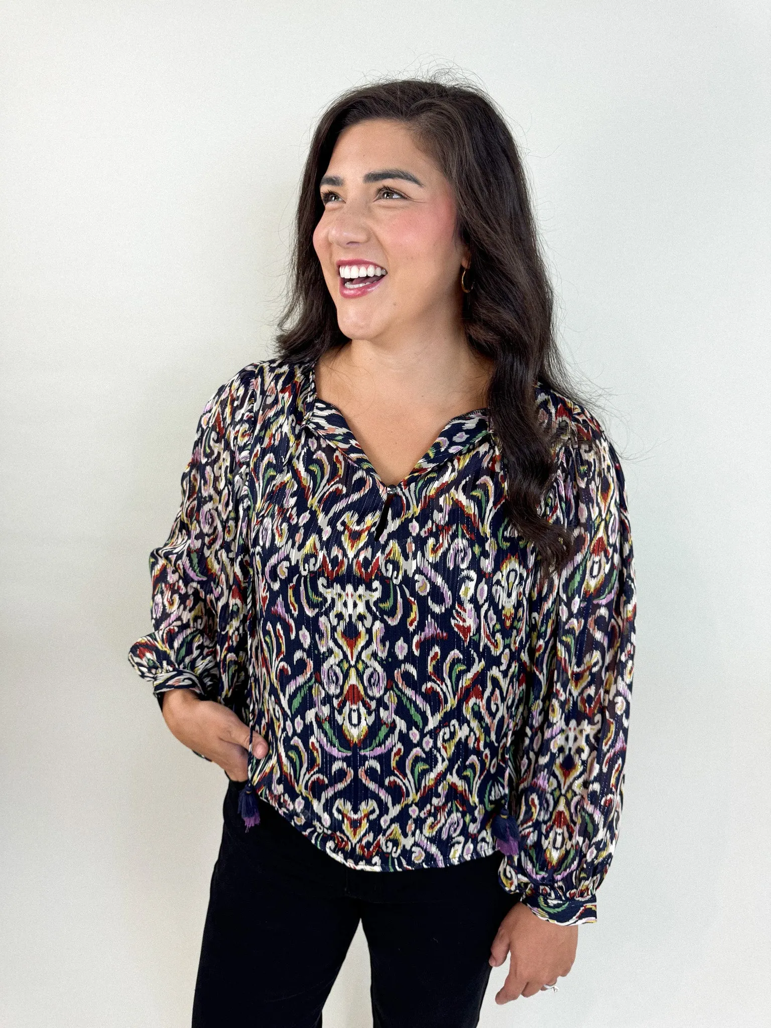 Unisex wear Fashionable Pick Navy Melly Blouse