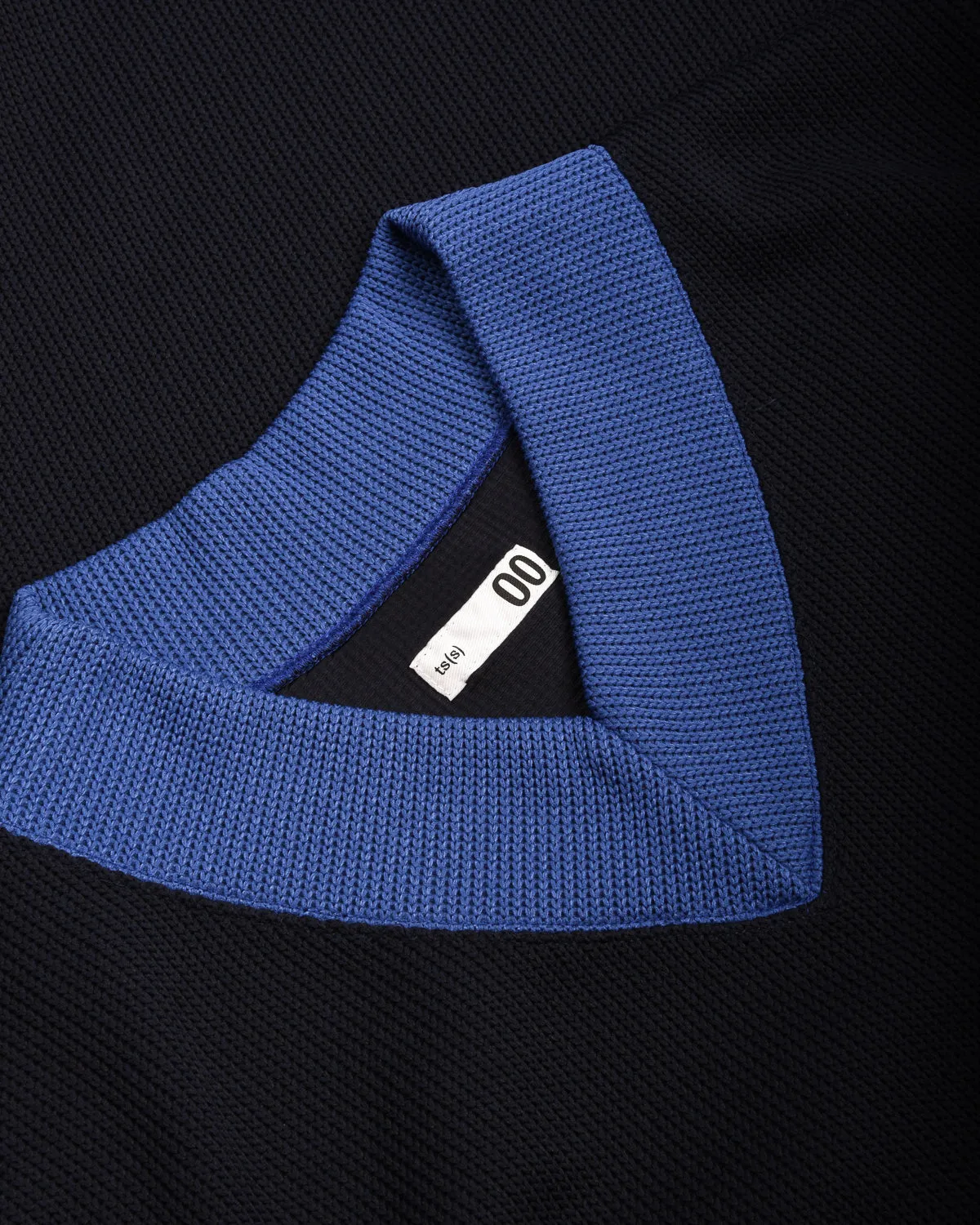 TS(S) JERSEY COLOURED V-COLOUR NECK DRESS - NAVY Mid layer Dark Tones