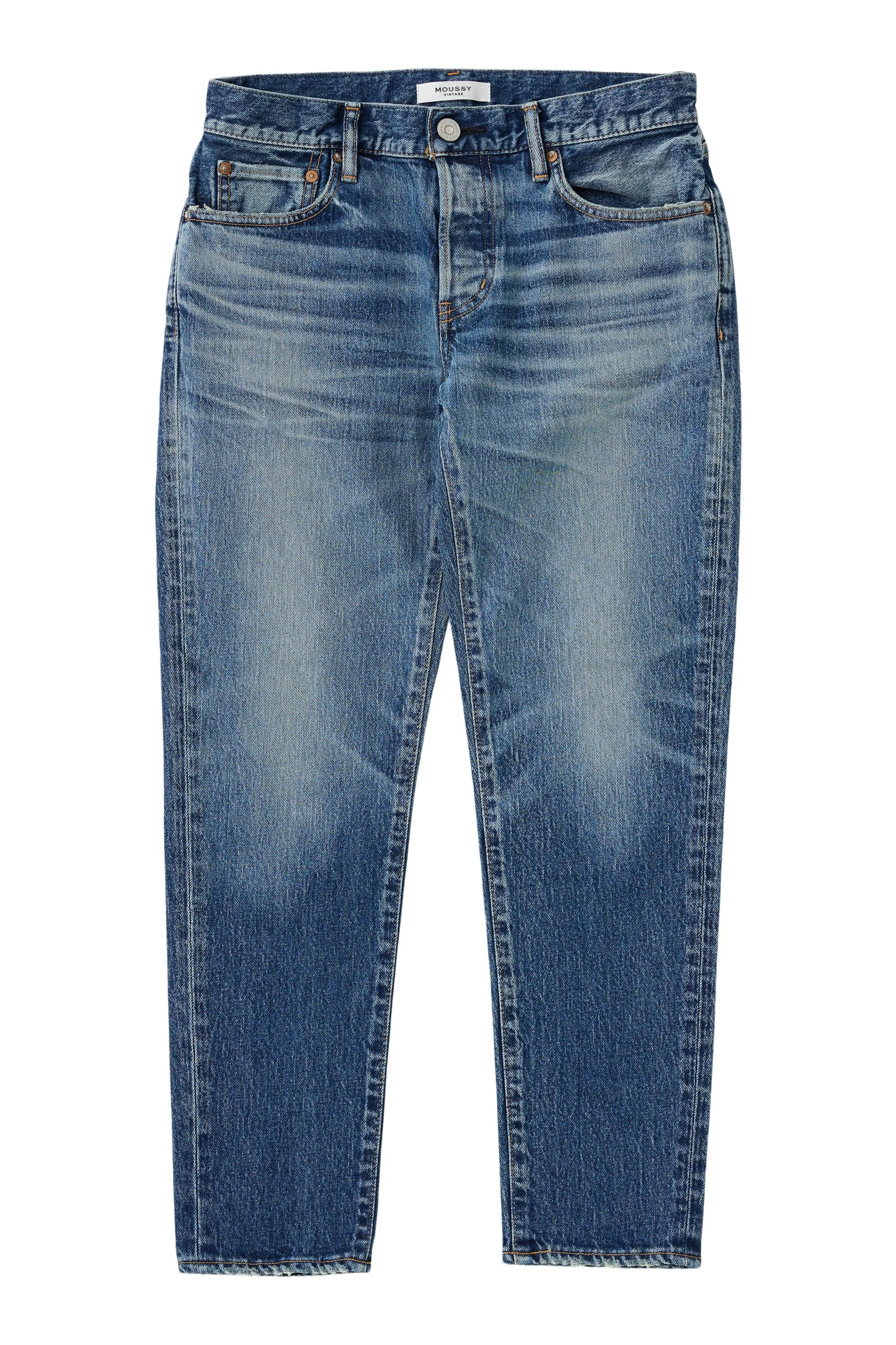 Moussy Denim Sycamore Tapered Jeans in Blue Lifestyle Piece Everyday Piece