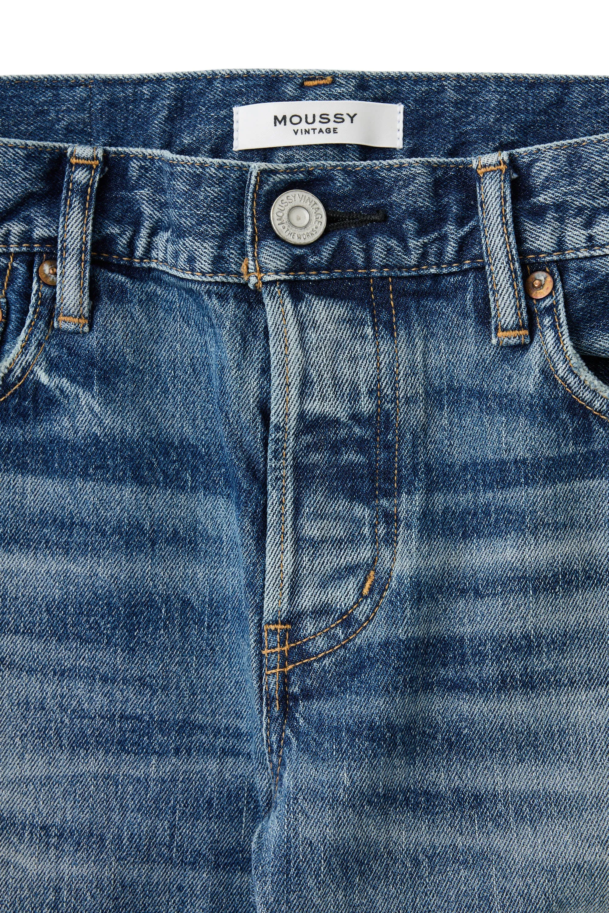 Moussy Denim Sycamore Tapered Jeans in Blue Timeless Match