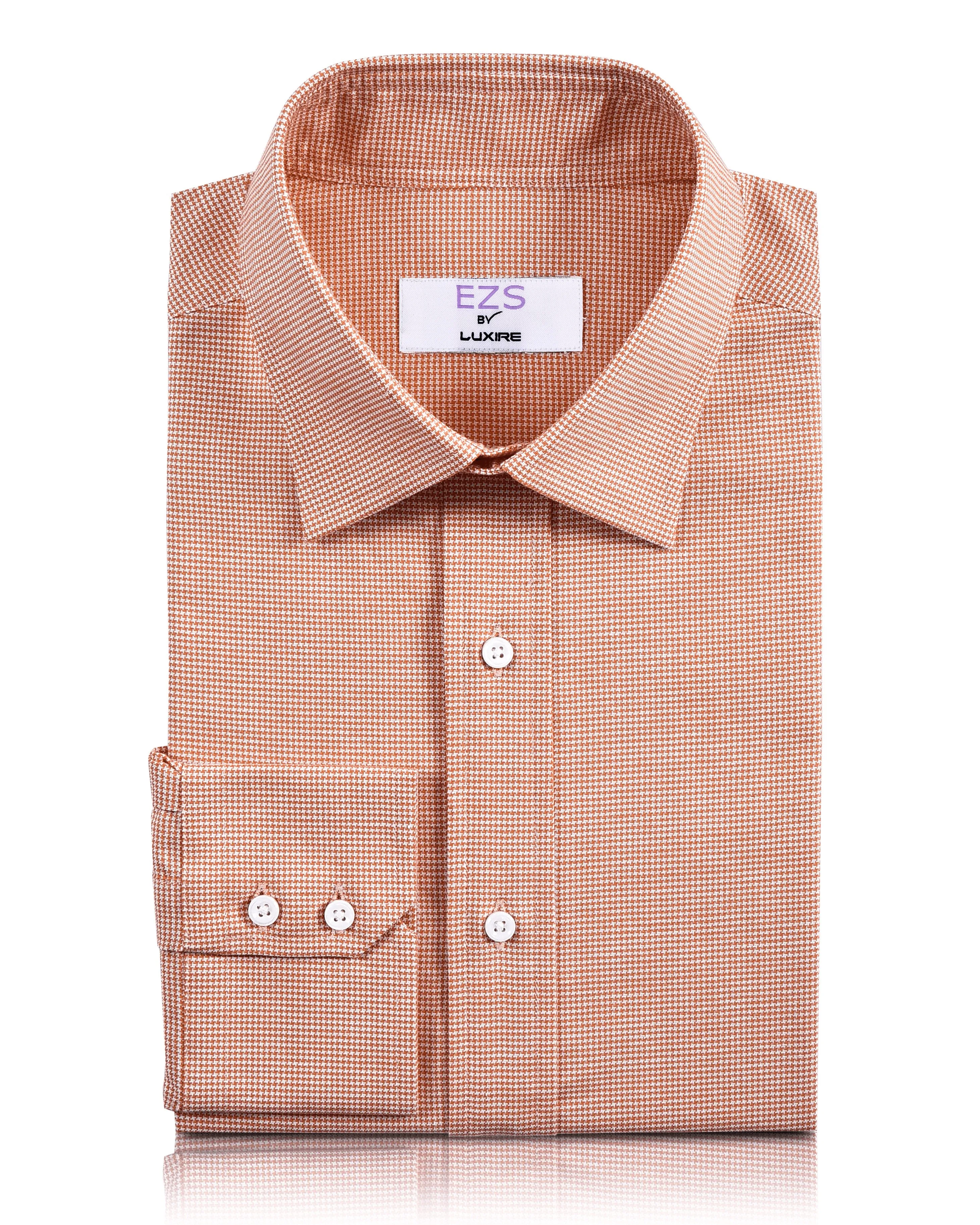 Artistic Design EZS Orange Houndstooth Shirt