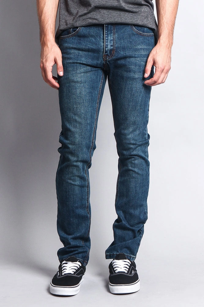 Premium Denim Skinny Fit Jeans (Desert Blue) Roomy Fit