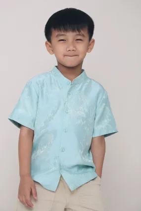 CNY MINI Noah Oriental Shirt Sage SoftTouchBrushedInterior