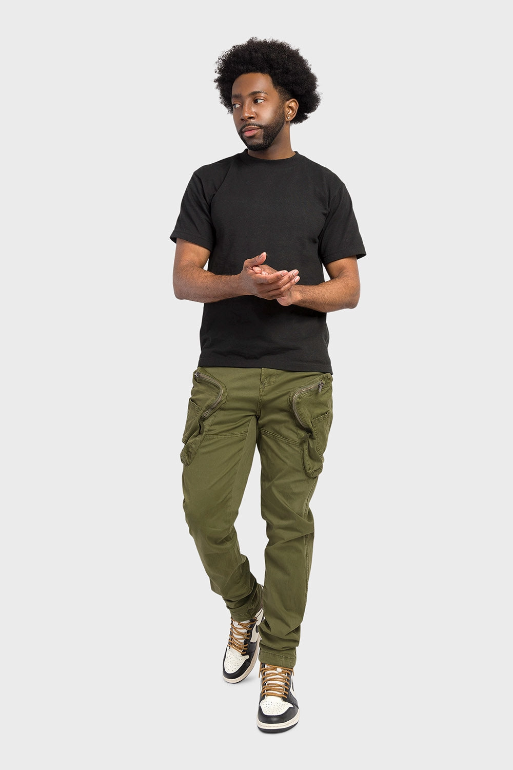 Tagless Design Water Repellent Coating Prewashed Cargo Pants