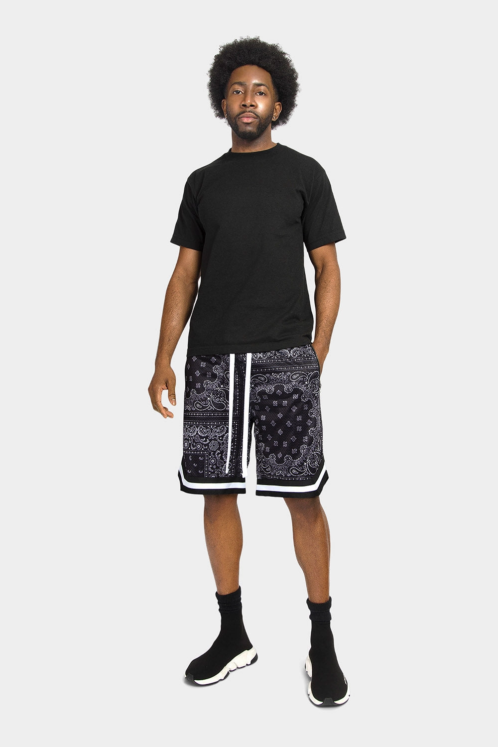 Pro Bandana Paisley Basketball Shorts Chill Wear Durable Utility