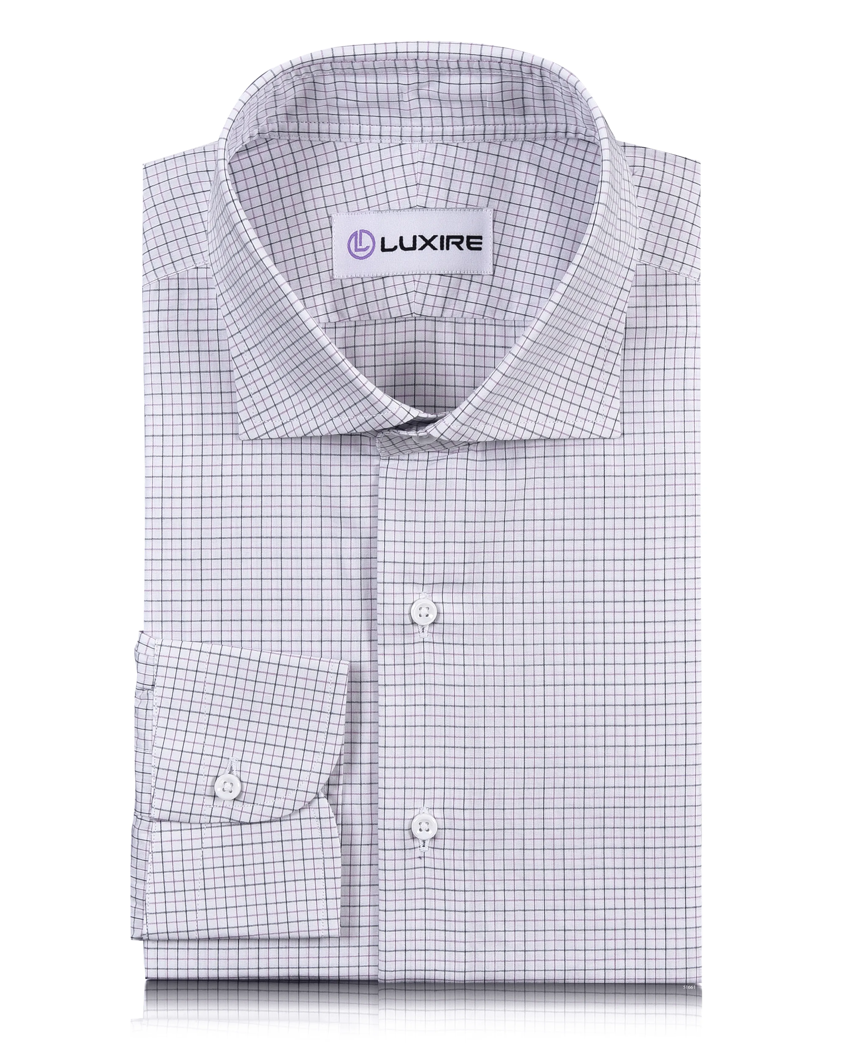 Purple Black Tattersall Checks Shirt Ethical production