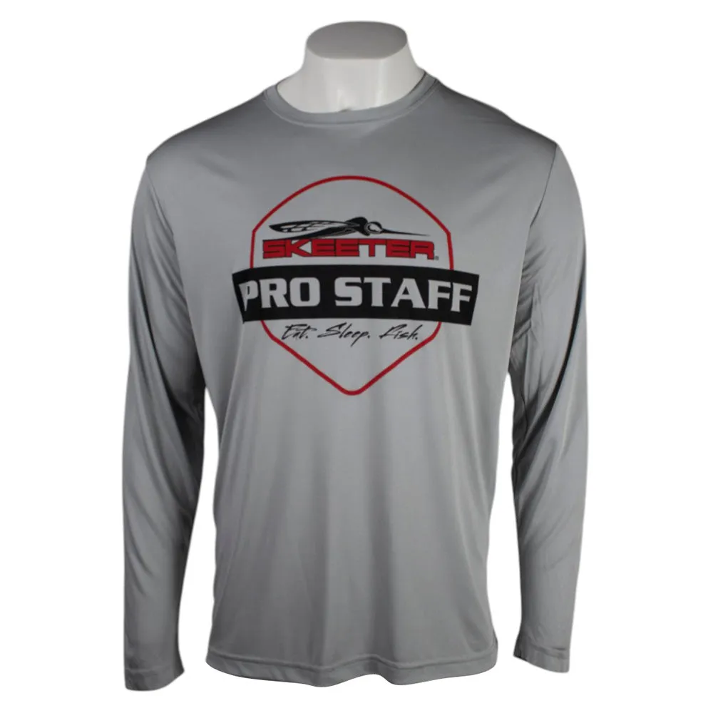 Retirement gift Skeeter Pro Staff Badge Silver Performance Long Sleeve