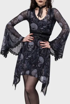 Death's Head Skater Dress Empire Waist vacation look