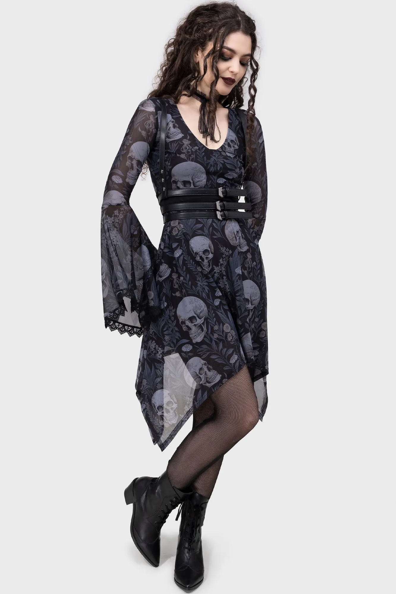 Neutral Form Death's Head Skater Dress