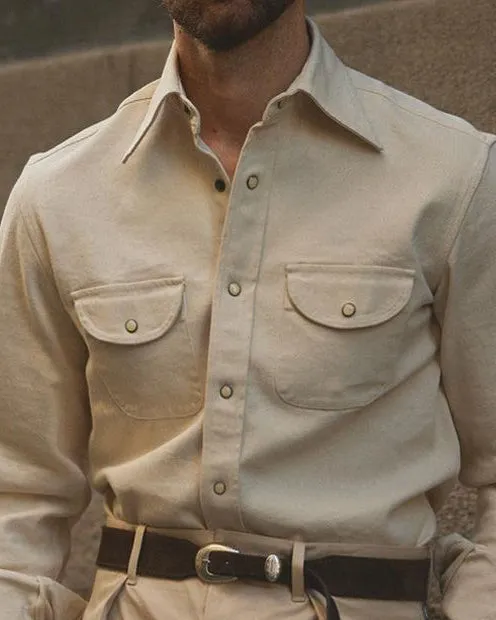 Perfect Look Essential Piece Ecru Twill Shirt