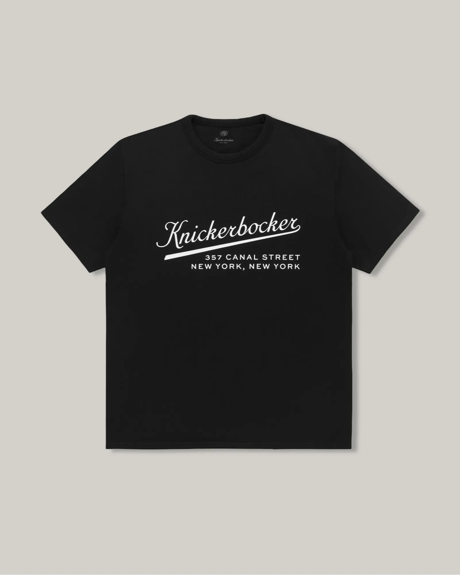 KNICKERBOCKER STADIUM HEAVYWEIGHT T-SHIRT - BLACK TemperatureRegulating Casual Layers