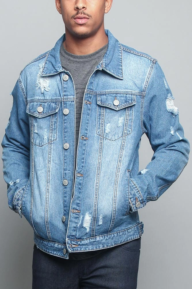 Savage Tiger Denim Jacket Noise Free Fabric