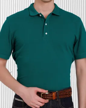 Racing Green Polo High-Quality Fabric Gender Neutral
