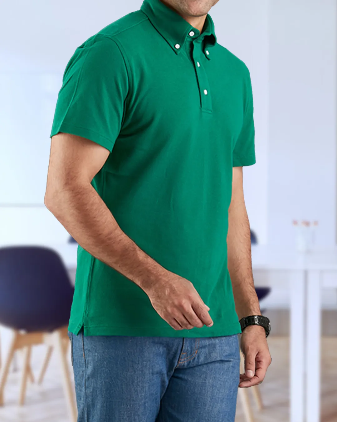 Weekend Vibes Workwear Option Racing Green Polo T-Shirt