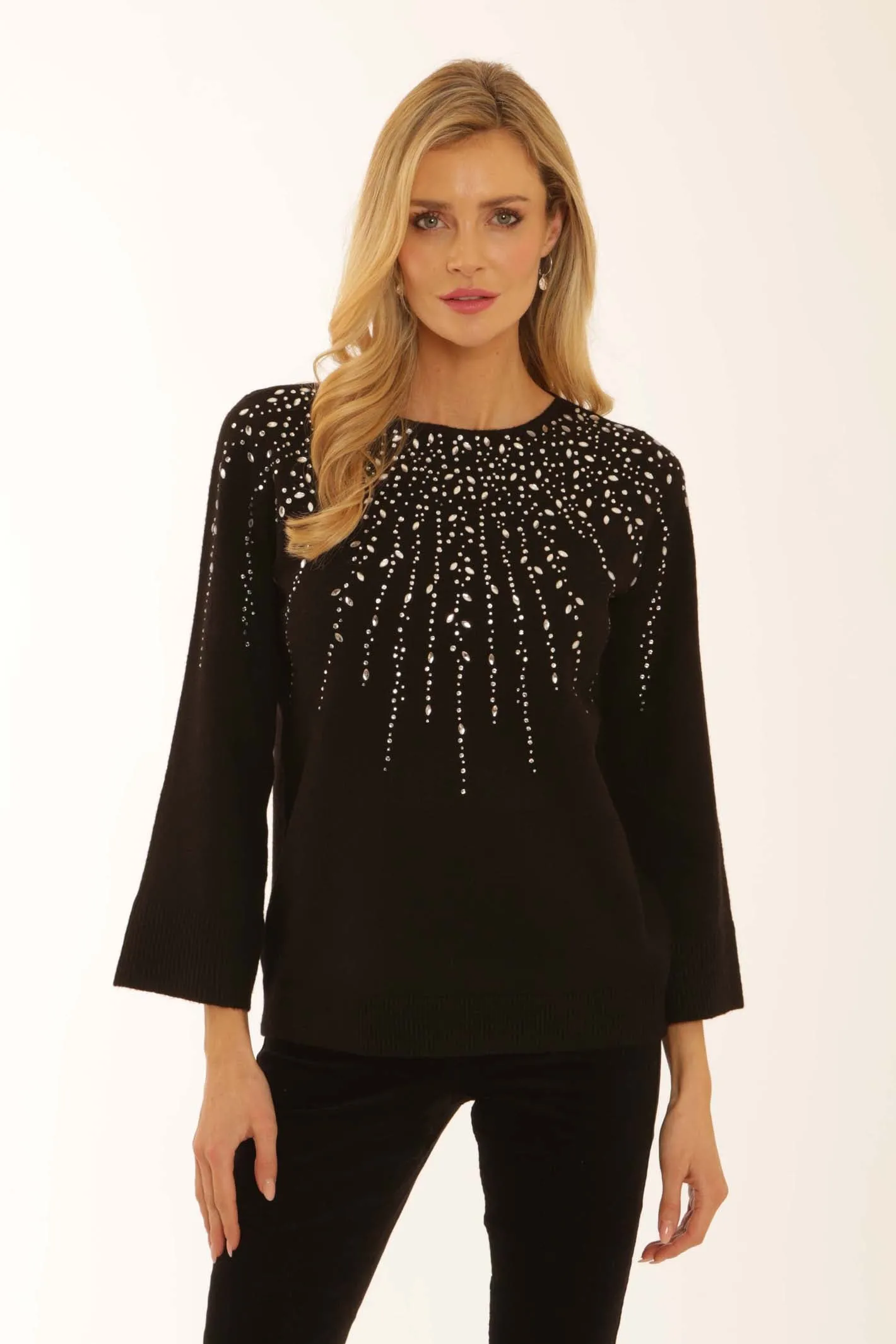 Drop Shoulder Pomodoro Clothing Embellished Jumper 12564