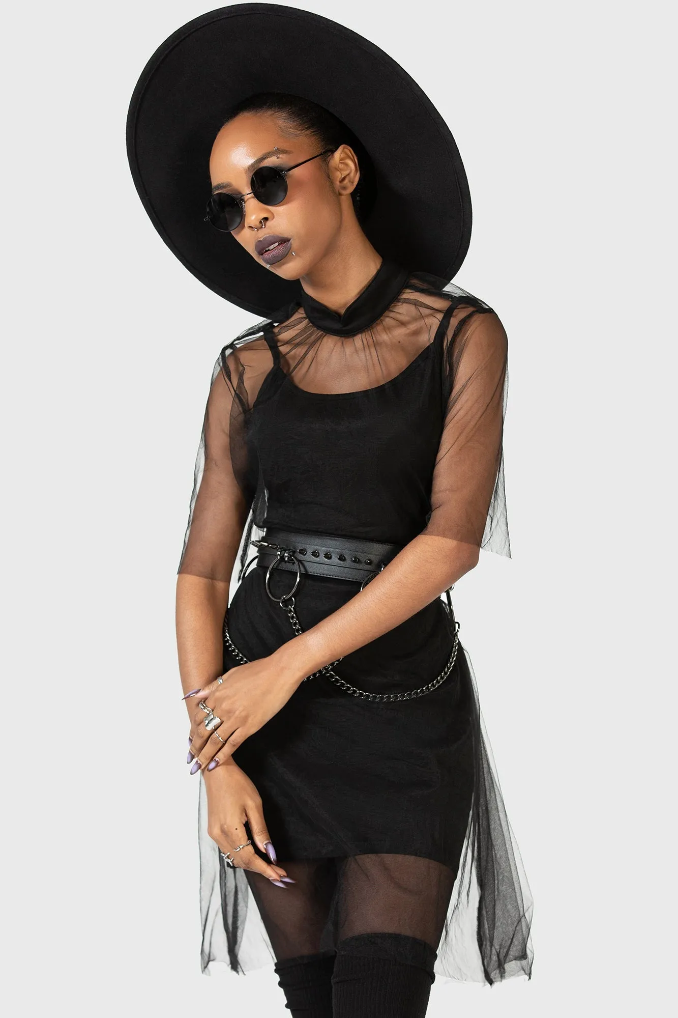 Ravaged Spirit Mini Dress Shine Soft