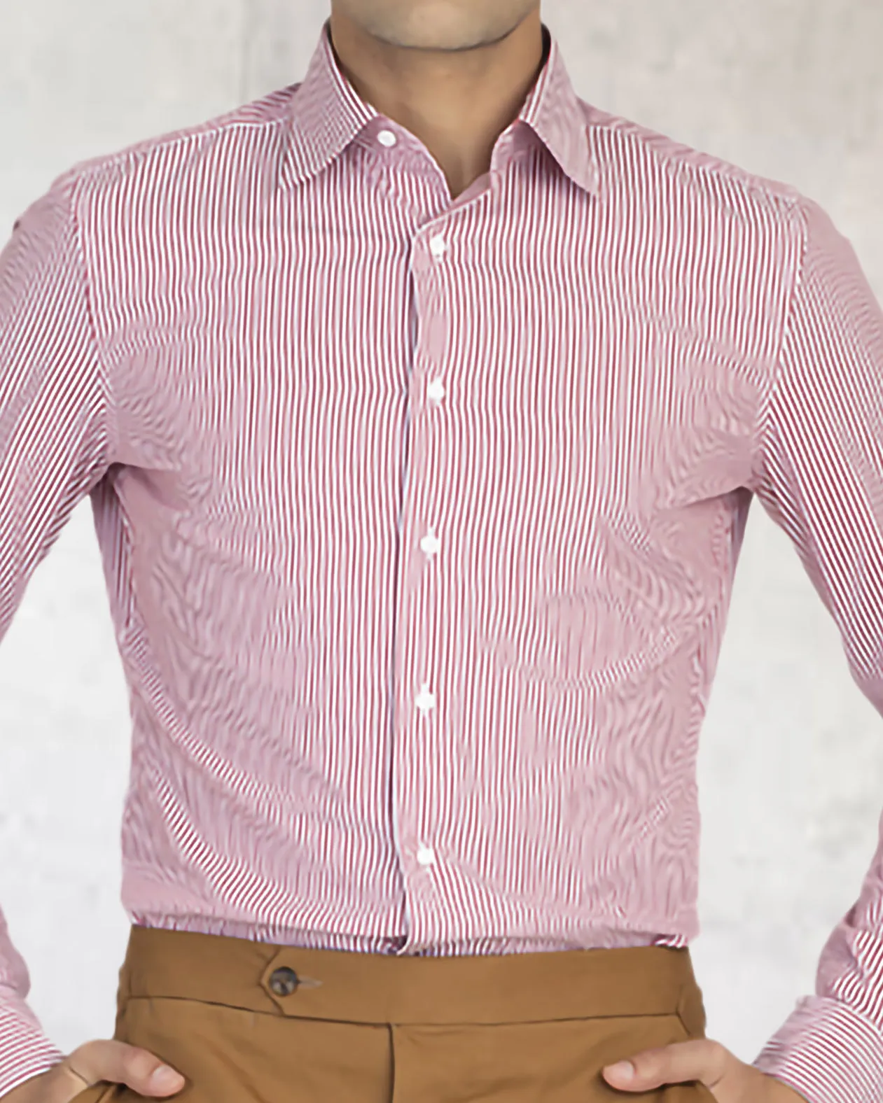 Red Candy Stripes Shirt Camouflage Style Trendsetting