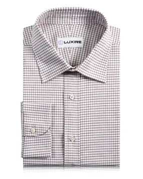 Red Graph Checks Shirt Spring Trend UV Protective Coating