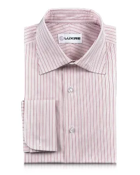 Red  Pinstripes Shirt Non Restrictive Fit