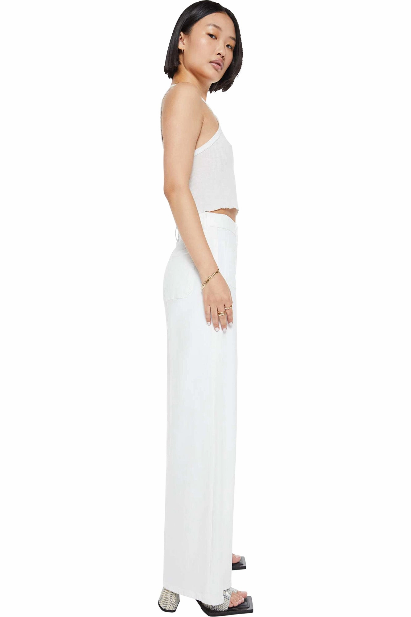 Modern Minimalist Rainy Day Modern Silhouette MOTHER Denim Lil Patch Pocket Undercover Sneak in Fairest of Them All