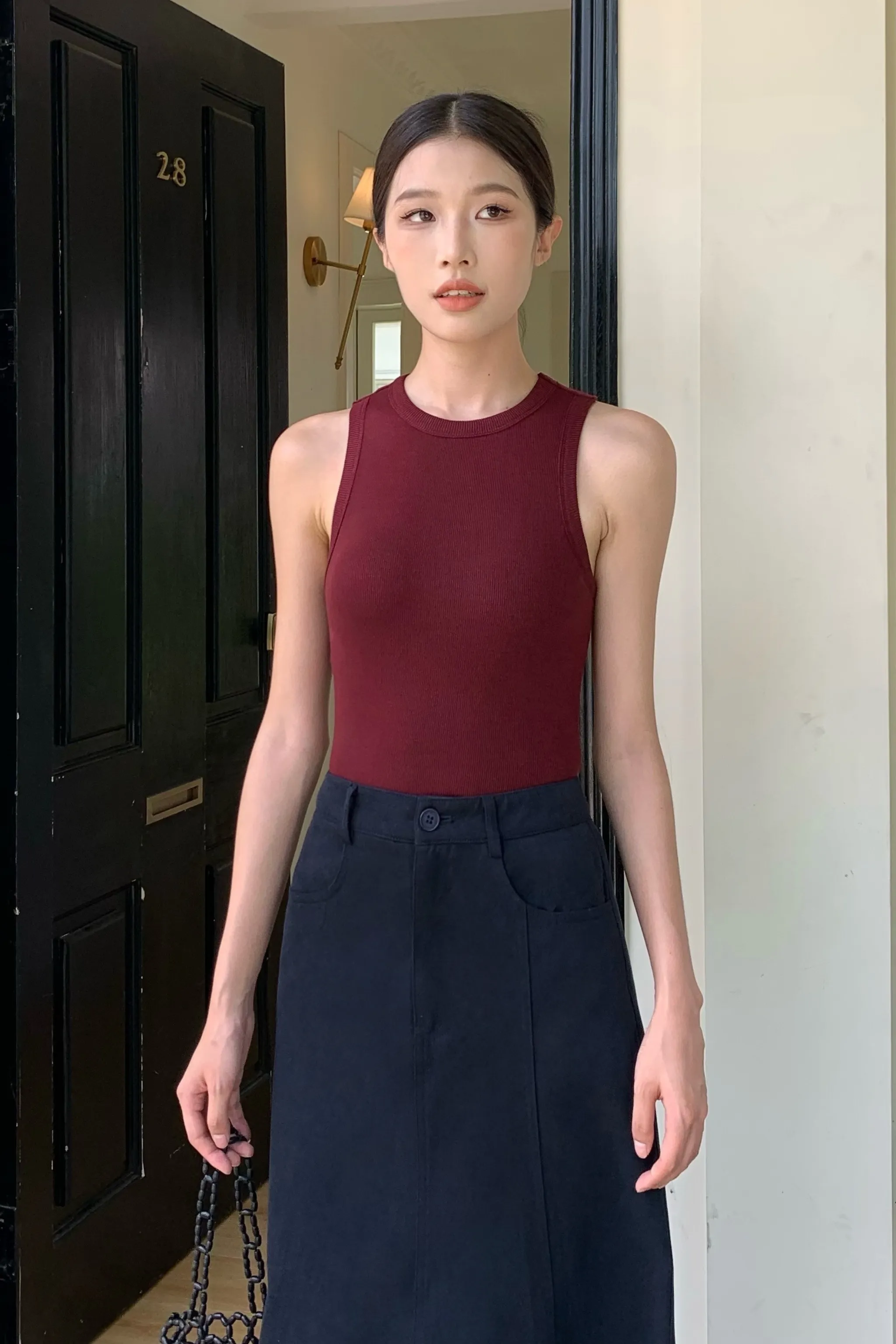 Snoozie Padded Tank Merlot (Restock) Vintage Hoodie