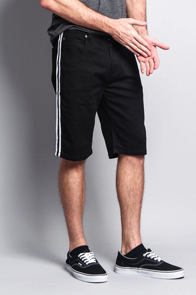 Easy Comfort Timeless Utility Men's Shorts with Stripes