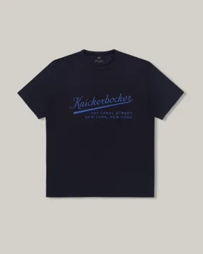 Simple Chic KNICKERBOCKER STADIUM HEAVYWEIGHT T-SHIRT - NAVY