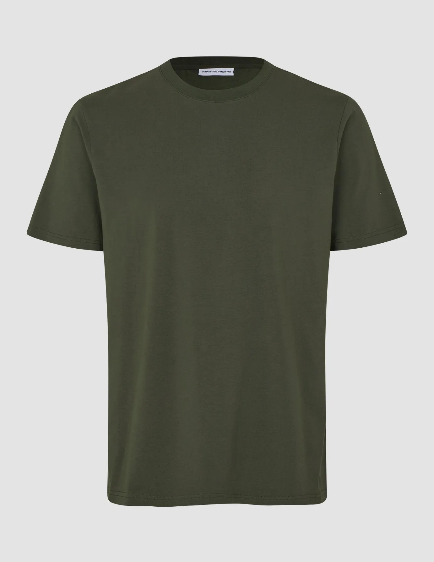 Supima T-shirt Box Fit Green Night Premium Cotton Blend