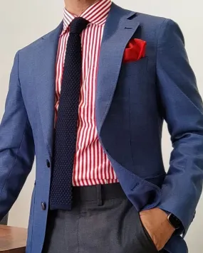 Eco Dye Technique Unisex Design Maroon Red Stripes Shirt