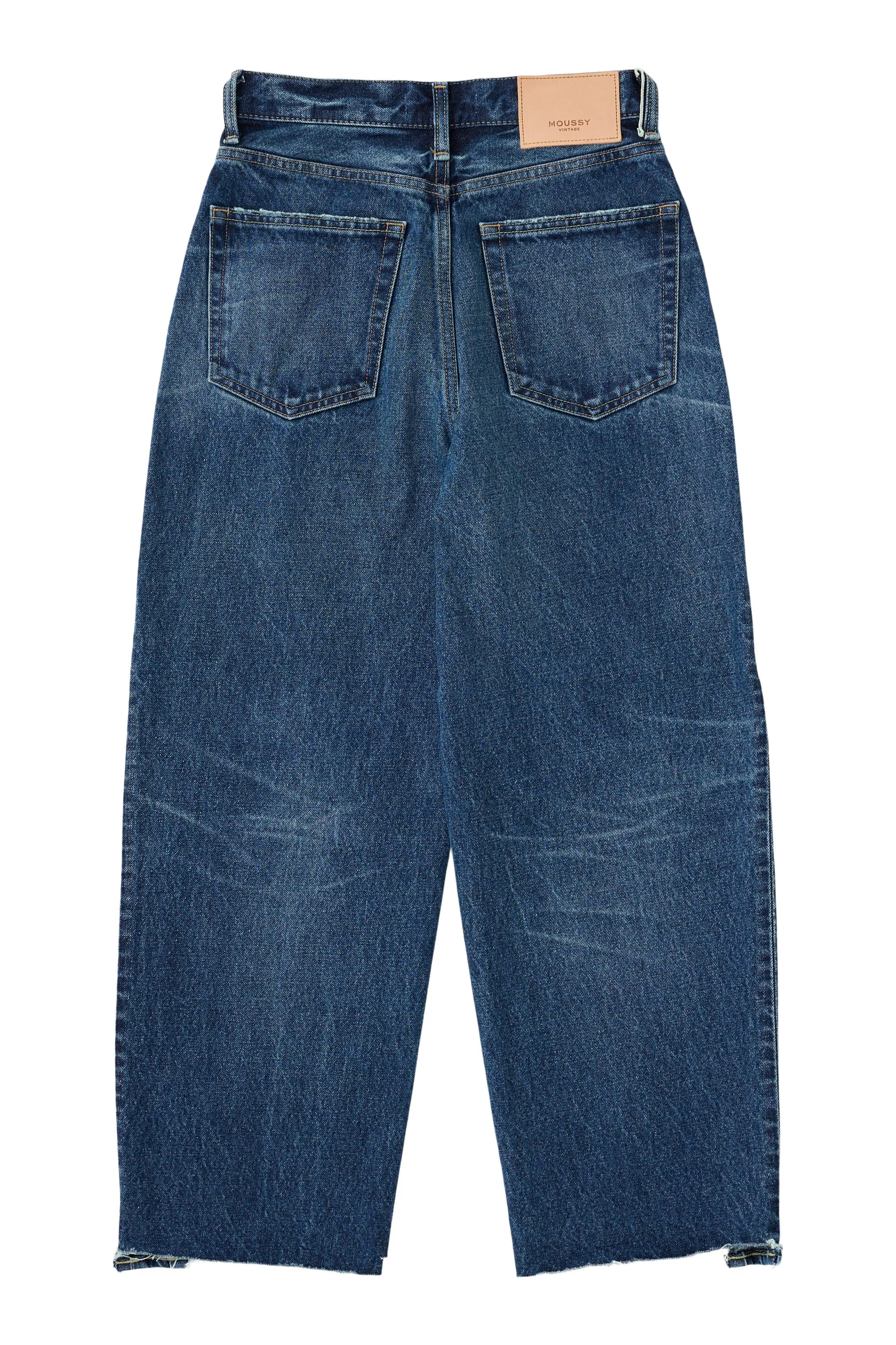 Resilient material Neutral Casual Moussy Denim Ocean Round Jeans in Blue