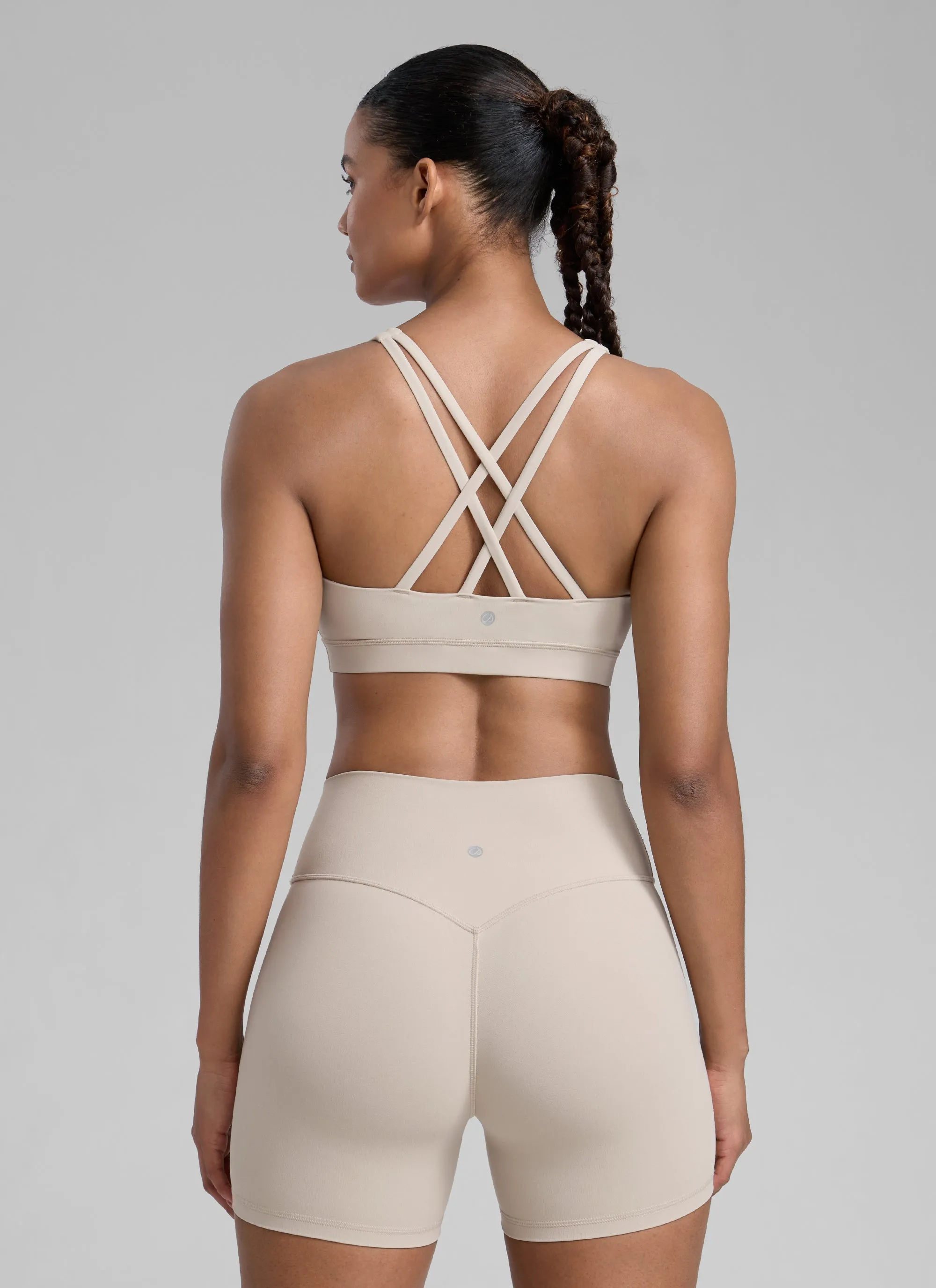 Nakedfeel Cross Back Bra (4 Straps) Full body workouts Collared