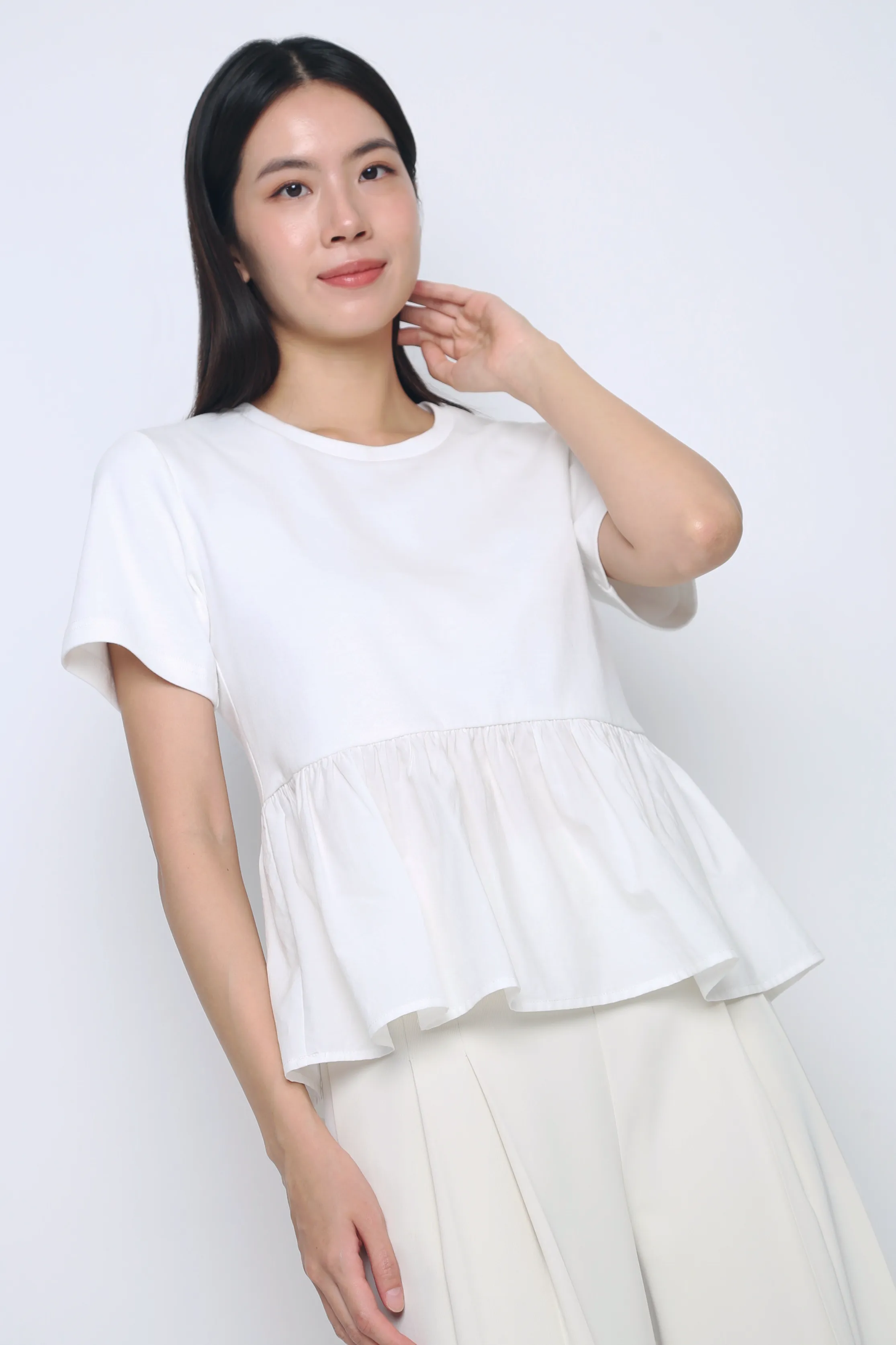 Sightseer Babydoll Top White NonScratchSurface