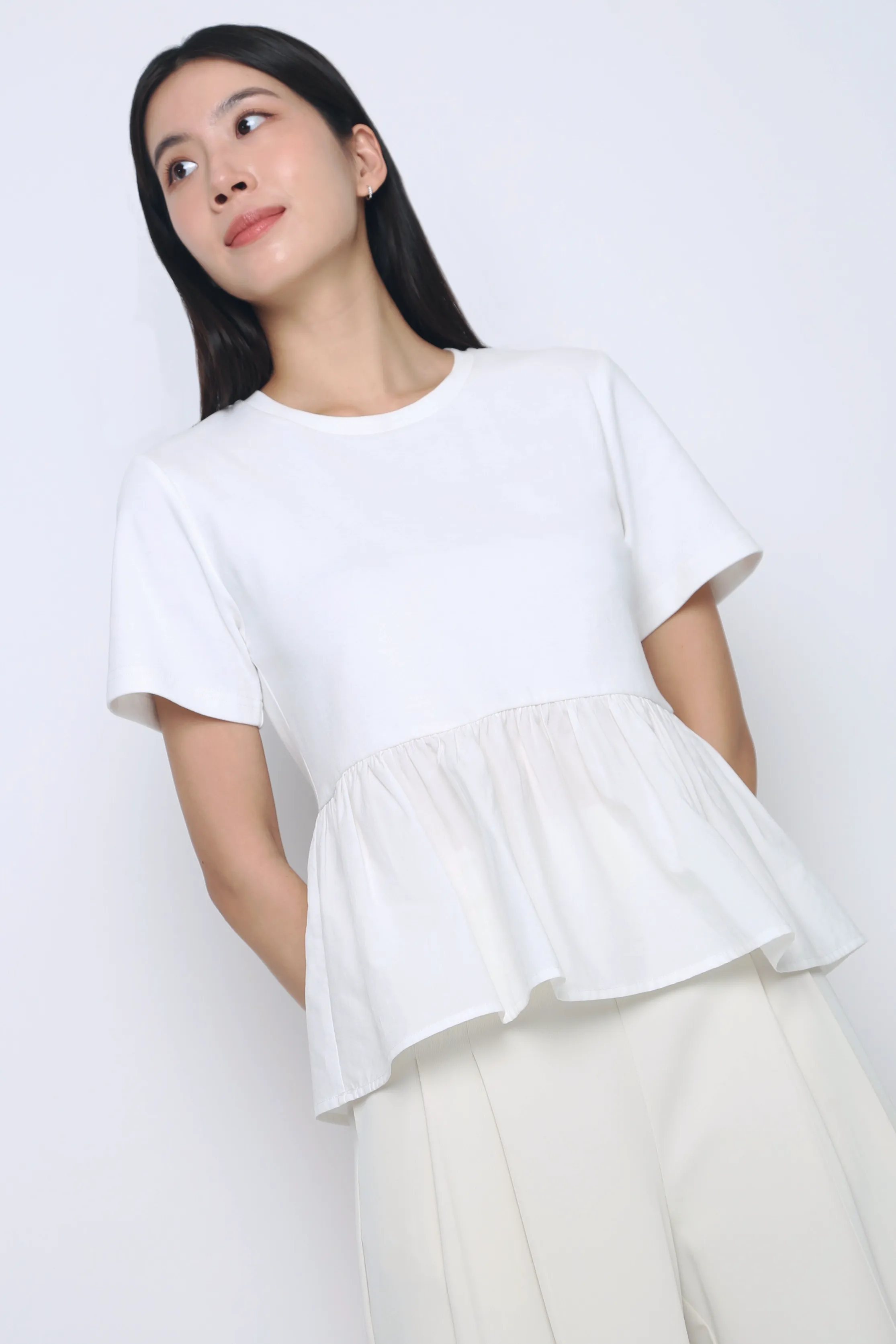 WindproofBarrierTechnology Sightseer Babydoll Top White