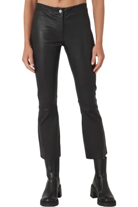 Repeat Cashmere Leather Pants Polyester fabric