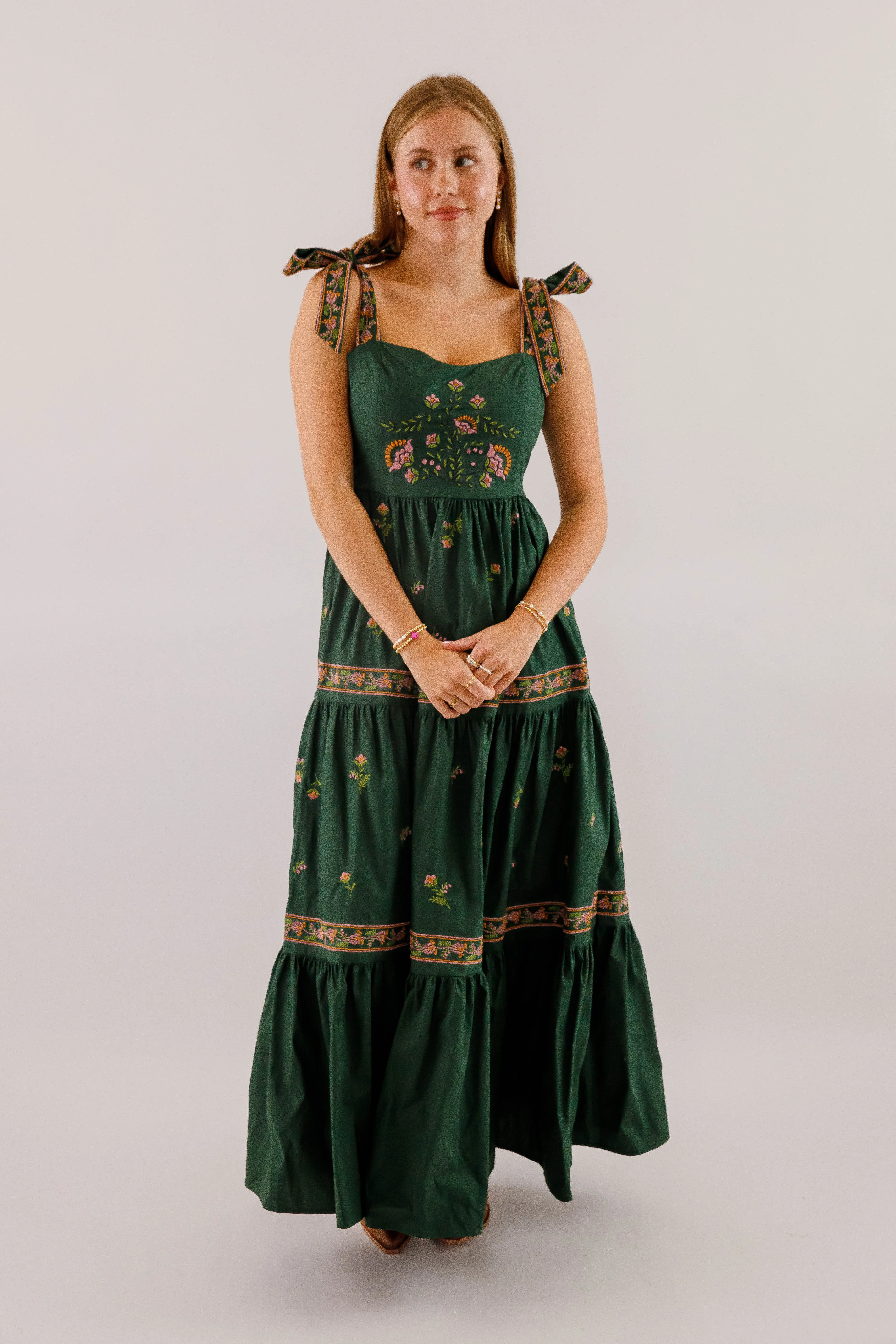 Sophisticated Vibe RESTOCK: A Feeling of Gratitude Maxi Dress-Hunter Green