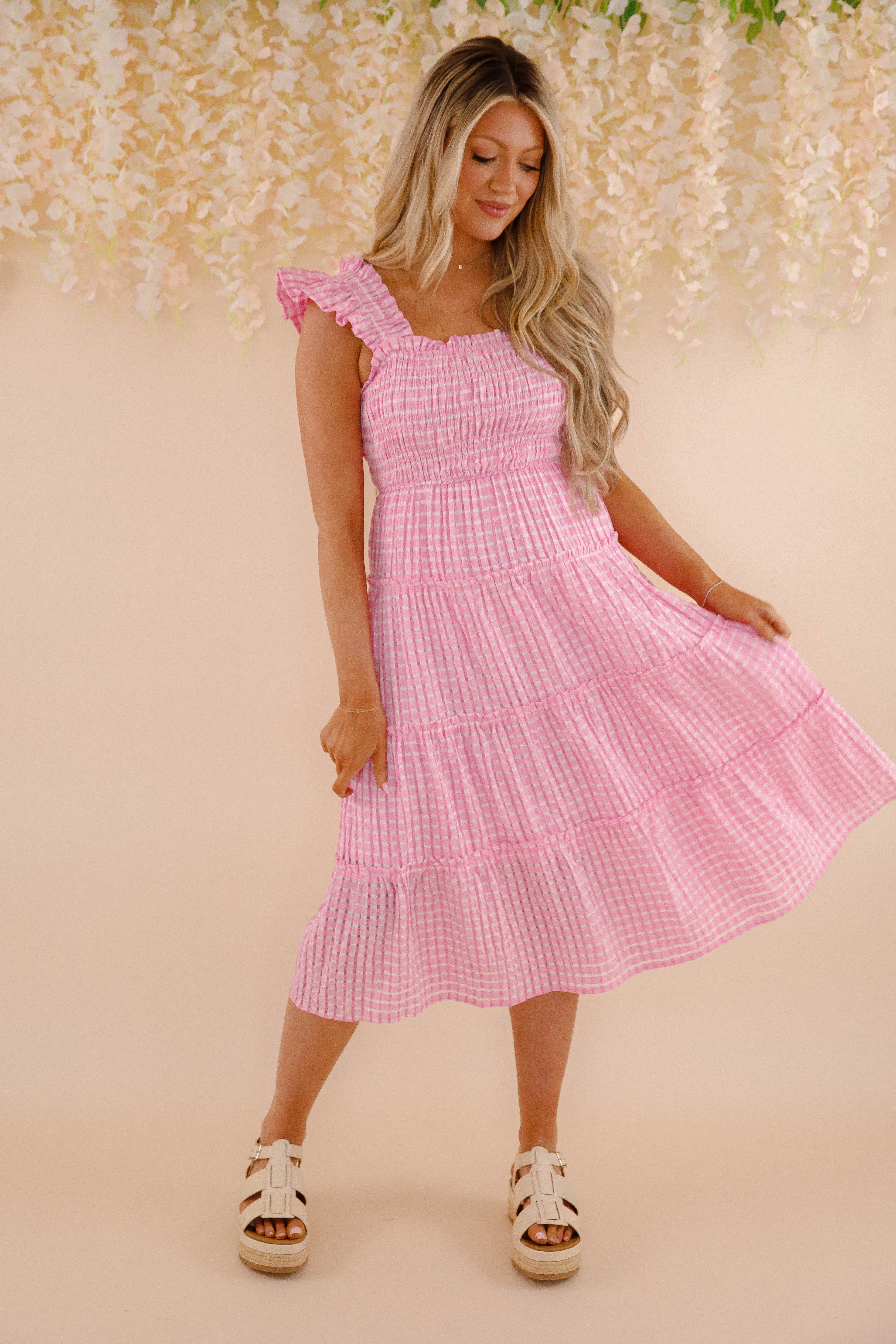 Formal Setting Petite Chic RESTOCK: Country Club Brunch Midi Dress